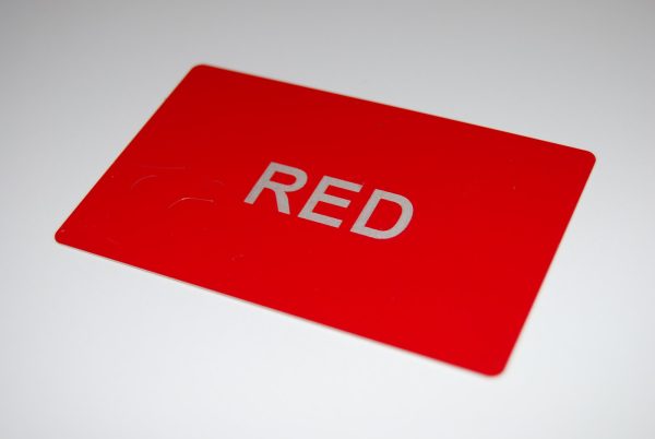 Red Metal Business Cards