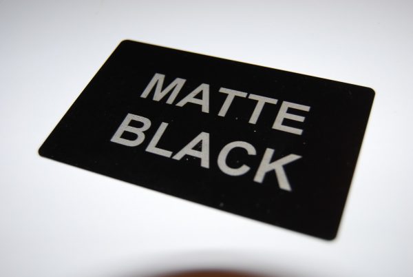 Matte Black Metal Business Cards