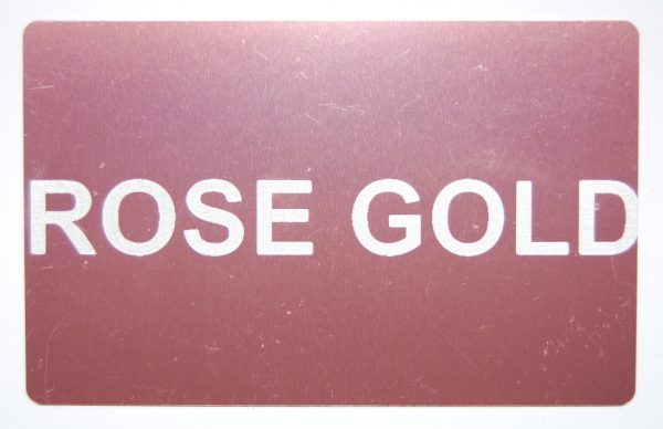 Rose Gold Metal Business Cards - Image 2