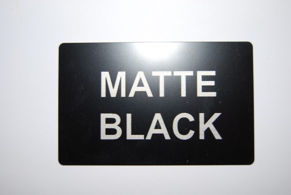 Matte Black Metal Business Cards - Image 2